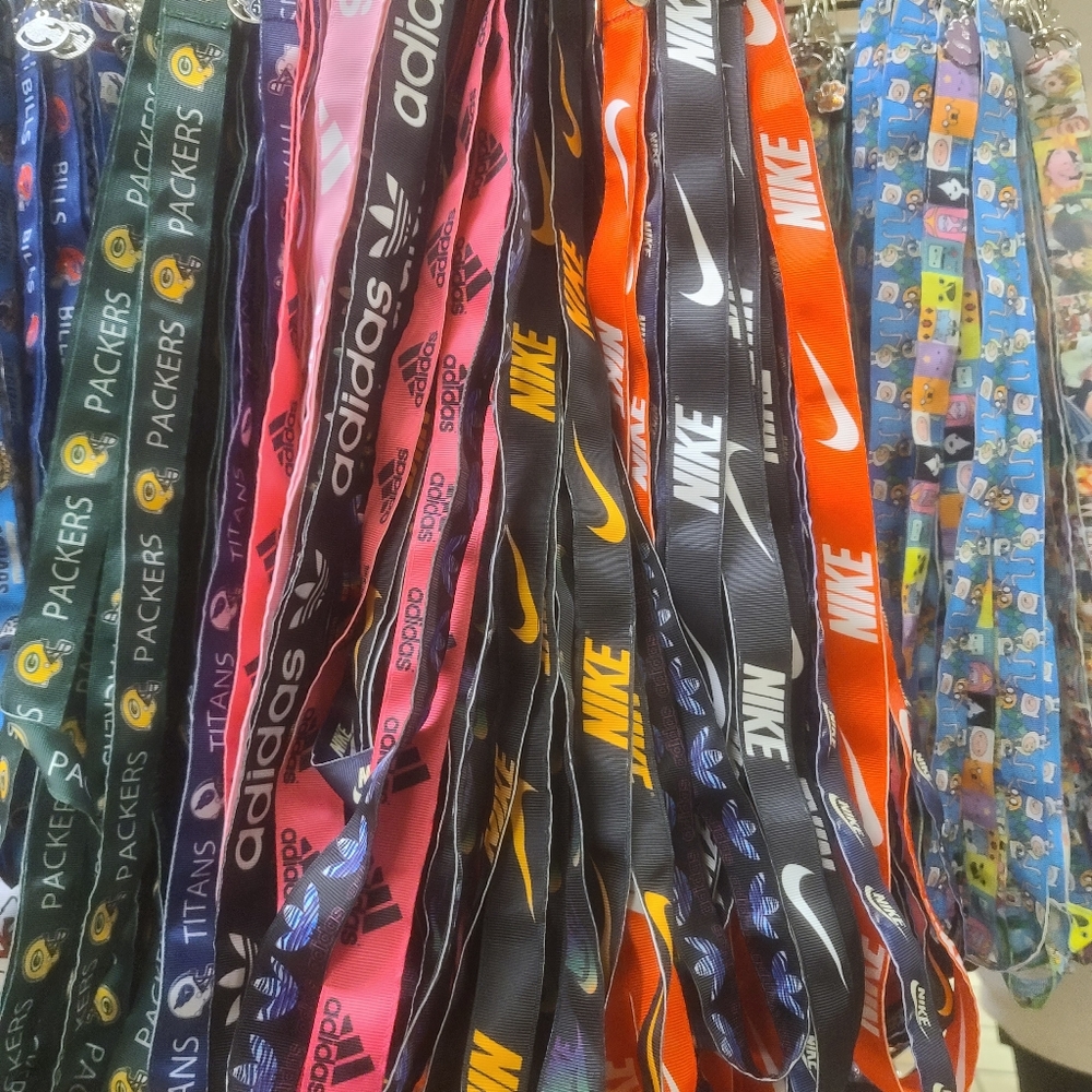 Lot handmade lanyards, all with charms!